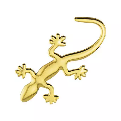 2X Gecko Car Stickers Fashion 3D Gecko Shape Pure Metal Chrome Badge Logo Decal • $7.17