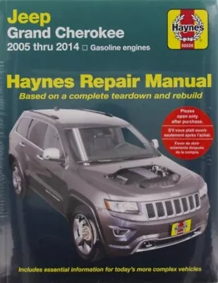 Haynes Repair Manual For Jeep Grand Cherokee (2005-2014) • $44