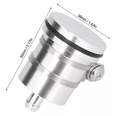 ・Silver Motorcycle Brake Master Fluid Reservoir Oil Fluid Cup For Suzuki GSXR600 • $13.78