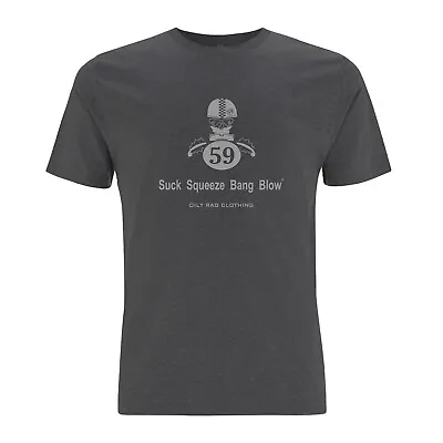 Biker T Shirt. Suck Squeeze Bang Blow - Cafe Racer. CLEARANCE SALE • £14