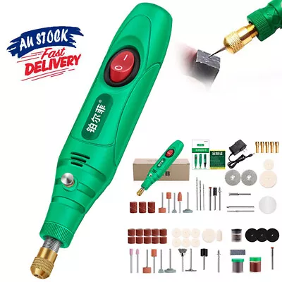 Electric Grinding Pen Kits Rotary Drill Grinder Cordless USB Engraving Tools AU • $15.86