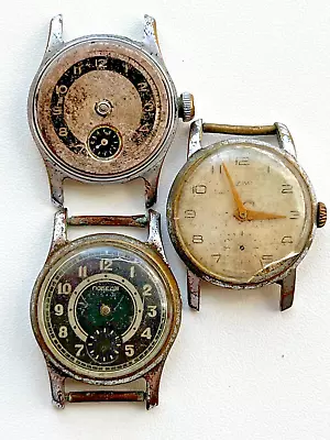ZIM Watch Movement 2602 Cal. Soviet Era Vintage Watch For Spare Parts 3 Pcs *458 • $21.90