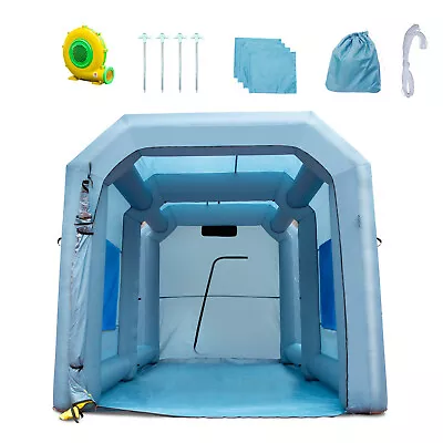 VEVOR Inflatable Spray Booth Car Paint Tent 13x10x9ft Filter System Blower 950W • $311.39