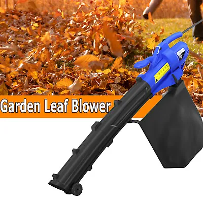 🔵 Leaf Blower Garden Vacuum Shredder Vac Leaves Grass 30L Bag 10M 3500W 3in1🔵 • £35.20