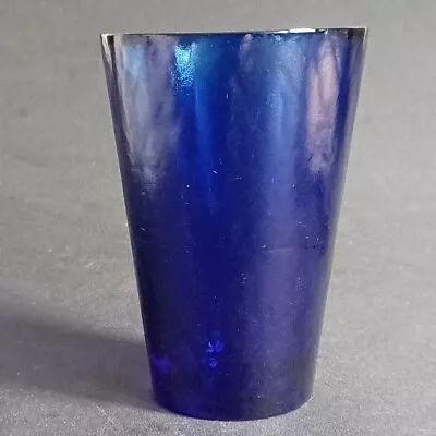 YALOS CASA MURANO ITALY HandMade Cobalt Blue Art Glass Tumbler • $79.99