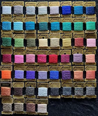 Lot 57 MADEIRA GlissenGloss RAINBOW Blending Metallic Thread 52 Colors 40 Yard • $65