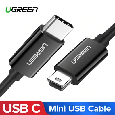 Ugreen USB Type C To Mini USB Cable Sync & Charging Thunderbolt 3 Compatible. 1m • £12.49