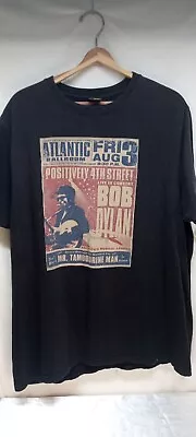 VTG Lucky Brand Bob Dylan Positively 4th Street T Shirt Large Brown Made In USA • $15