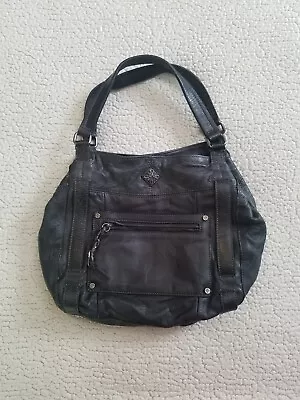 Vera Wang Simply Vera Black Leather Handbag Purse • $15