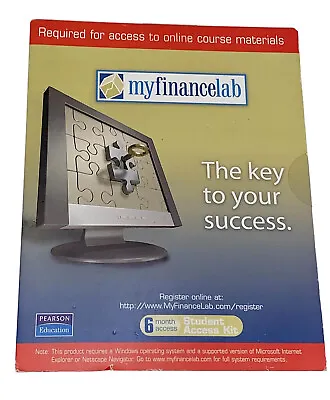 MyFinanceLab 6 Month Student Access Code Card Personal Finance Sealed See Note • $34.40