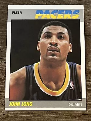 John Long 1987 Indiana Pacers 87-88 Fleer Basketball #65 Of 132 Pack Fresh • $1.02