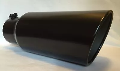 FORD POWERSTROKE 7.3L 5” INLET X 7” OUTLET X 18”L FLAT BLACK DIESEL EXHAUST TIP • $80.96