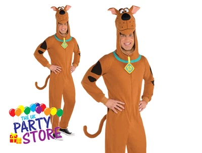 Mens Scooby Doo Fancy Dress Costume Scooby Doo Cartoon + World Book Day Adult • £34.95