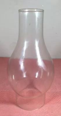VINTAGE OIL LAMP REPLACEMENT GLASS FLUE CHIMNEY HEIGHT 18cm Tall #44 • £9.99