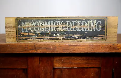 Vintage Mccormick Deering Cream Separator Farm Sign International Harvester Wood • $129.99