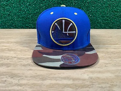 Mitchell & Ness Golden State Warriors Camouflage Camo Hat Snapback • $15.29