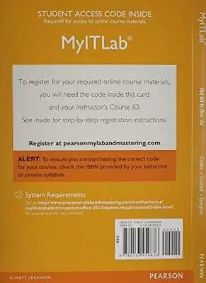 MyITLab With Pearson EText -- Access Card -- For GO All In One Comp - VERY GOOD • $20.83