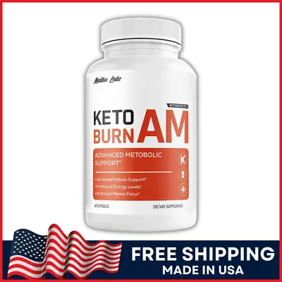 Keto Burn AM Extra Strength Advanced Metabolic Support Weight Loss 1300mg Caps • $34.19