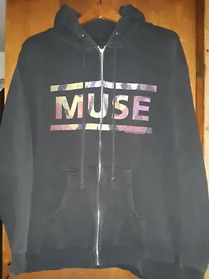 MUSE- THE RESISTANCE TOUR-EUROPE 2010 Lic. OOP RARE Zip-Up HOODIE- Large • $68