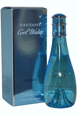 Davidoff Cool Water Woman Eau De Toilette Spray 100ml Womens Fragrance • £27.25