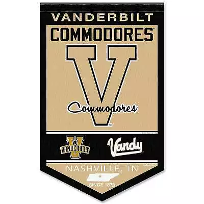 Vanderbilt Commodores Heritage Logo History Banner Pennant • $19.95