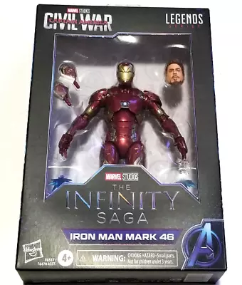 Marvel Legends Infinity Saga Civil War IRON MAN MARK 46 6” Action Figure NEW • $29.95