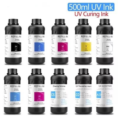 UV Ink For Epson L800 L805 L1800 R290 R330 1390 1400 1410 1500W DX5 DX7 Printer • $86