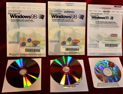 Microsoft Windows 98 SE Second Edition 3 Installs Booklet Cover Product XtraKeys • $17