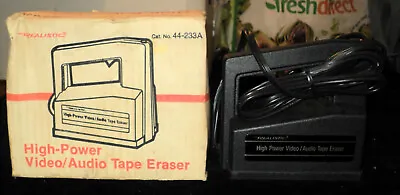 Vintage High Power Video Audio Tape Eraser Realistic 44-233A • $100