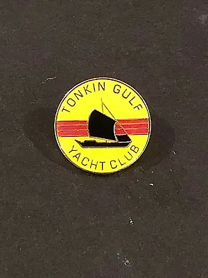 VIETNAM TONKIN GULF YACHT CLUB Military Veteran Hat Pin Navy Pin • $3.15