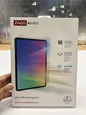 ZAGG InvisibleShield Glass Elite VisionGuard Plus - Apple IPad 12.9 • $17.99