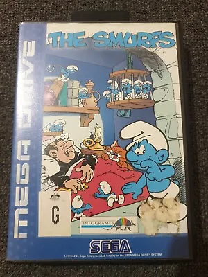 🕹the Smurfs Sega Mega Drive With Manual In Great Working Condition🕹 • $75