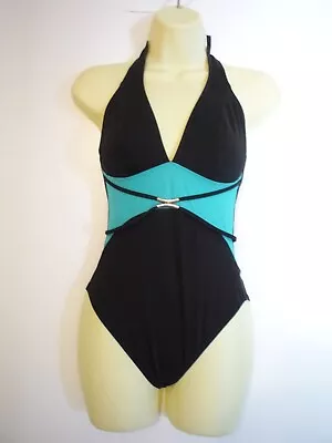 Magic Suit Swimsuit -sz Sm-one Pc-nylon /spandex-aqua Accent • $6.49