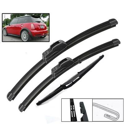 XUKEY Front & Rear Wiper Blades For Mini Cooper S One D Hatch R50 R53 2001-2004 • $20.89