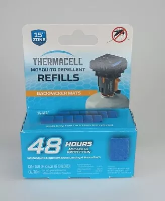 New Thermacell Repellent Mat-Only Refill  48-Hour Mosquito Protection 12 Pack • $17