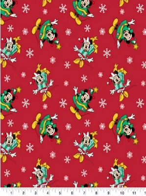 Lined Window Valance Curtain 42 X 12 Disney Mickey Mouse Minnie Christmas Tree • $15.99