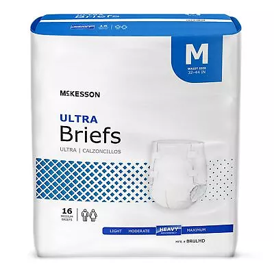 96 McKesson Ultra Heavy Absorbency Adult Disposable Brief Diapers M Tab Closure • $44.88