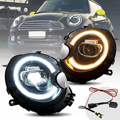 VLAND LED Headlights W/ DRL For 2007-13 Mini Cooper R55/56/57/58/59 Sequential  • $329