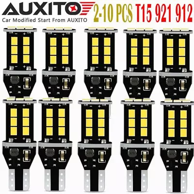 LOT 2-10 PC 921 T15 912 W16W LED Back Up Reverse Light BulbCANBUS ERROR 15E JM A • $6.64