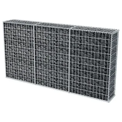 Gabion Stone Basket Garden Raised Bed Gabion Planter Galvanised Steel Cage Fence • £45.95