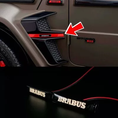 Mercedes Brabus Style Illuminated Fender Badges Emblems Lights G Wagon W463A • $250