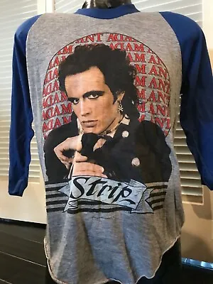 $369.99 • Buy Vintage 1984 Adam Ant Strip Tour Shirt Size Small / Medium New Wave Pop Punk