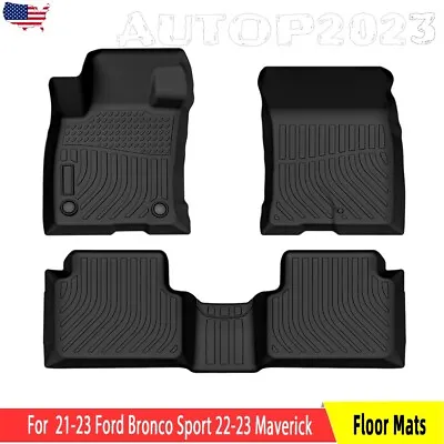 All Weather Floor Mats For 2021-2024 Ford Bronco Sport 2022-2024 Ford Maverick • $56.86