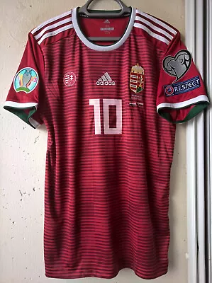 Hungary Vs. Slovakia #10 Szoboszlai  Liverpool Match Worn Shirt  Jersey 2019 • $631.46