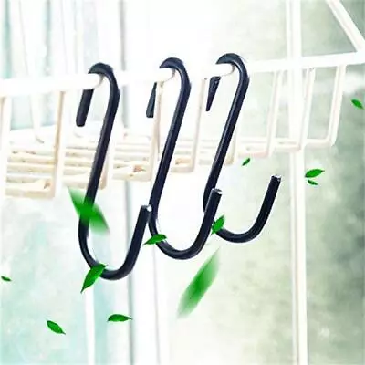 10x S Shaped Meat Hook Stainless Steel Butcher Hooks Hanging Clothes HoldersRack • $12.61