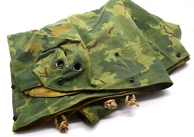 REVERSIBLE Military Vietnam War US M1 Mitchell Camouflage Half Shelter Tent • $68