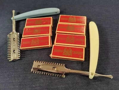 Vintage Durham Enders Co. Duplex Barber's Razors And Blades Lot  • $35