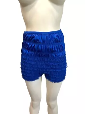 NEW Malco Modes Royal Blue N-20 Lace Bloomers Pettipants Size Large L • $18.50