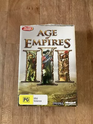 Age Of Empires Lll  PC Game 3 Disc Set 2005 VGC Free Postage  • $15