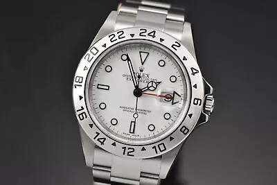 Rolex Explorer II SEL White Polar Dial 40MM Cal 3186 V Ser 16570 Engraved Rehaut • $8350